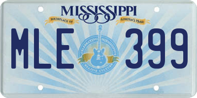 MS license plate MLE399