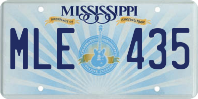 MS license plate MLE435