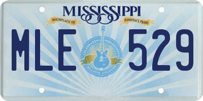 MS license plate MLE529