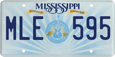 MS license plate MLE595