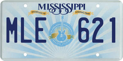 MS license plate MLE621