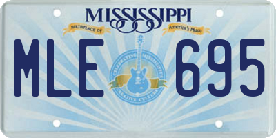 MS license plate MLE695