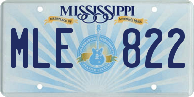 MS license plate MLE822