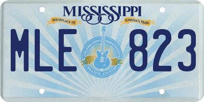 MS license plate MLE823