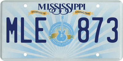 MS license plate MLE873