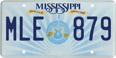 MS license plate MLE879