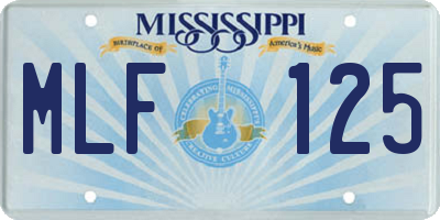 MS license plate MLF125