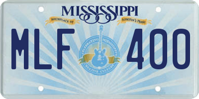 MS license plate MLF400