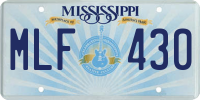 MS license plate MLF430