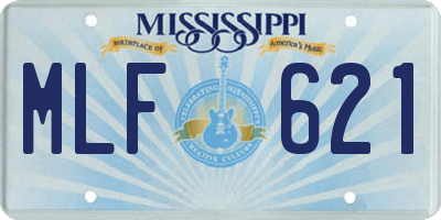 MS license plate MLF621
