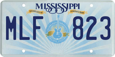 MS license plate MLF823