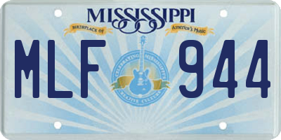 MS license plate MLF944