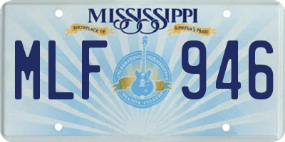 MS license plate MLF946