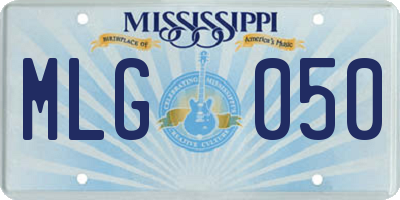 MS license plate MLG050