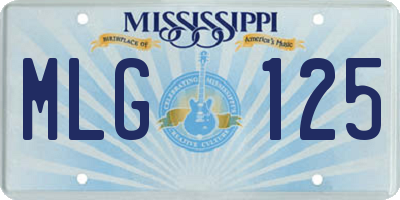 MS license plate MLG125