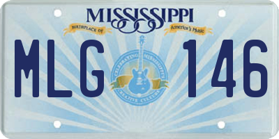 MS license plate MLG146