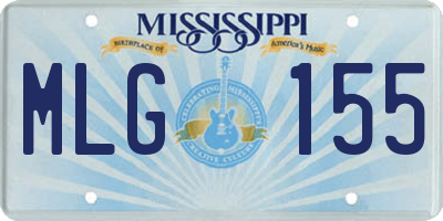 MS license plate MLG155