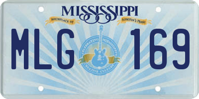 MS license plate MLG169