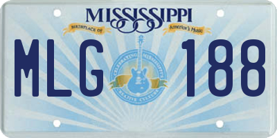 MS license plate MLG188