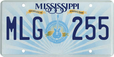 MS license plate MLG255