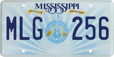 MS license plate MLG256