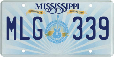MS license plate MLG339
