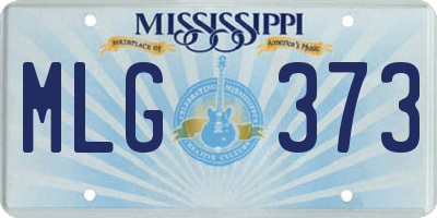 MS license plate MLG373
