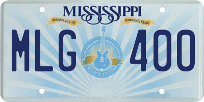MS license plate MLG400