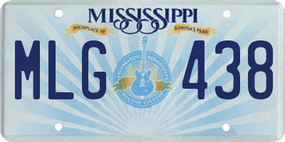 MS license plate MLG438