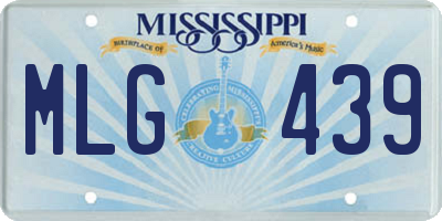 MS license plate MLG439
