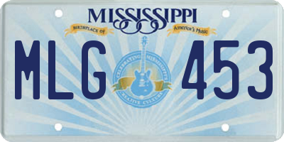 MS license plate MLG453
