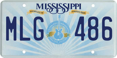 MS license plate MLG486