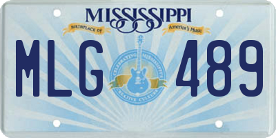 MS license plate MLG489