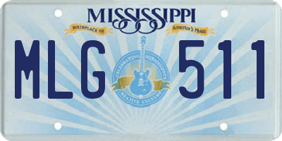 MS license plate MLG511