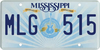 MS license plate MLG515