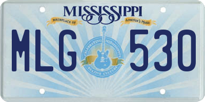 MS license plate MLG530