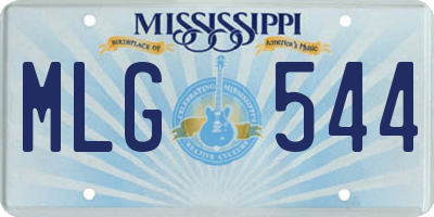 MS license plate MLG544