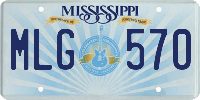 MS license plate MLG570