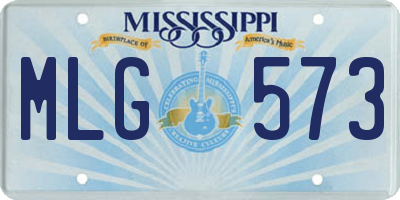 MS license plate MLG573