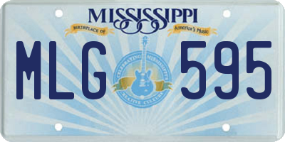 MS license plate MLG595