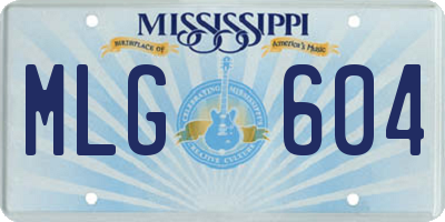 MS license plate MLG604