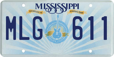 MS license plate MLG611