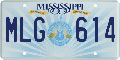 MS license plate MLG614