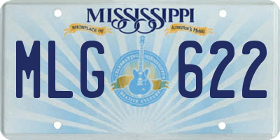 MS license plate MLG622