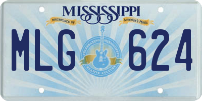 MS license plate MLG624