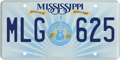 MS license plate MLG625
