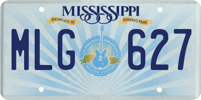 MS license plate MLG627