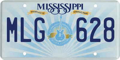 MS license plate MLG628