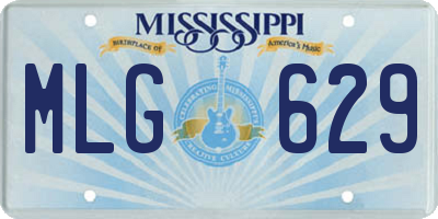 MS license plate MLG629