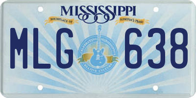 MS license plate MLG638